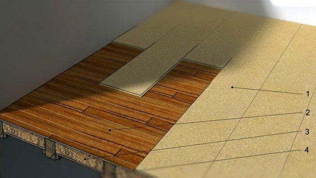 Как положить плитку на деревянный пол?